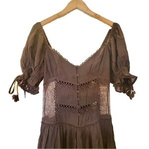 En Saison Chocolate Brown Peregrine Maxi Dress